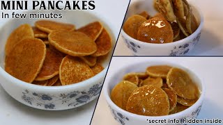 Mini Wheat Pancakes Recipe In Few Minutes No Maida Added Evening Snack