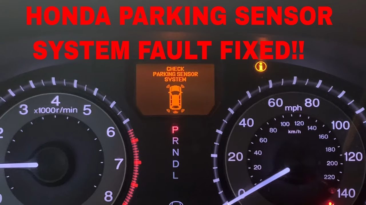 Honda Odyssey and Pilot Parking Sensor Fault Fixed - Easy 2011, 2012
