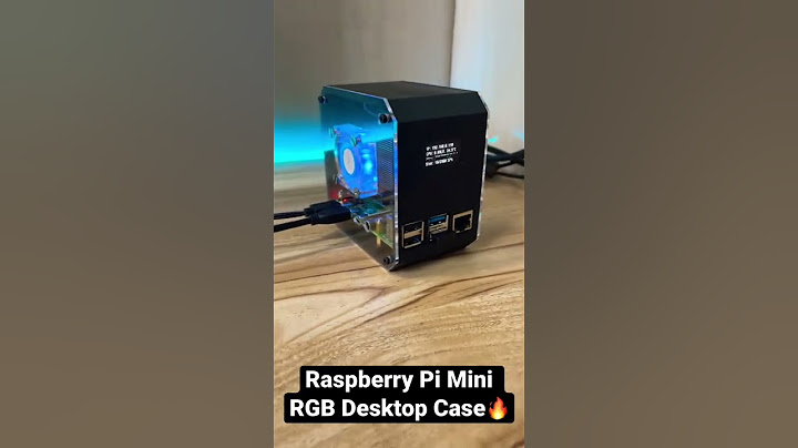 Raspberry Pi Mini RGB Desktop Case