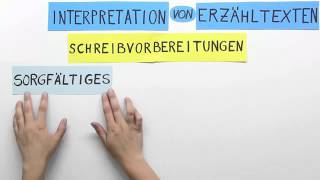 Interpretation von Erzähltexten | Deutsch | Textanalyse und -interpretation