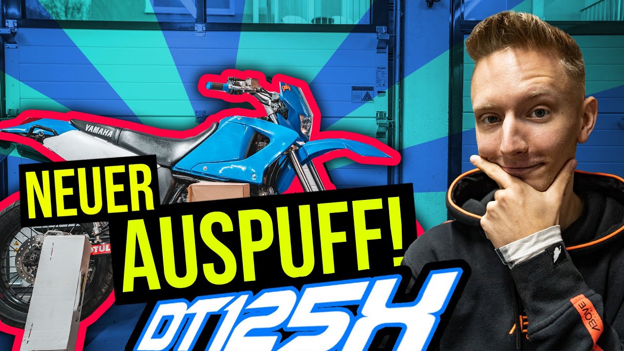NEUER AUSPUFF an der DT125X