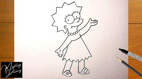 How to Draw Lisa Simpson from The Simpsons