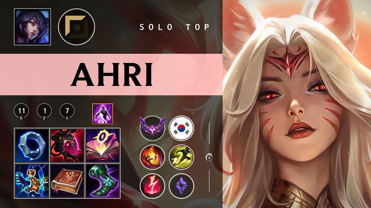Ahri Top vs Yone - KR Master Patch 26.01