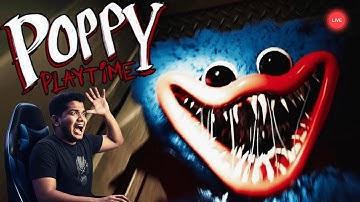 Poppy Playtime LIVE 🔴 | Full Horror Gameplay, Puzzles, Jumpscares & Huggy Wuggy Chase!