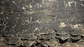 Historic 150-year-old carving discovered during War Eagle Cavern construction