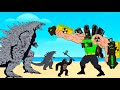 BOSS SPEAKERMAN RADIATION vs TEAM Godzilla &amp; KONG : Who Will Win? | Godzilla Cartoon Compilation