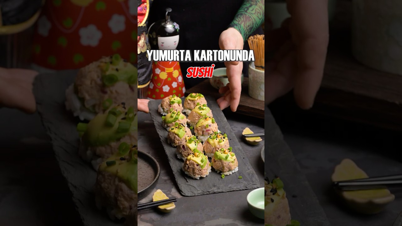 Yumurta Kartonunda Sushi mi Olur? 🍣 | Pratik & Şaşırtıcı Sunum Yumurta Kartonunda Sushi mi Olur? 🍣 | Pratik & Şaşırtıcı Sunum
