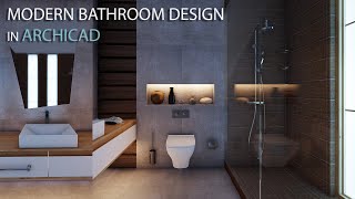 Modern Bathroom Design in Archicad - Tutorial