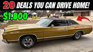 20 Classic Cars Priced $1,800 to $8,500!