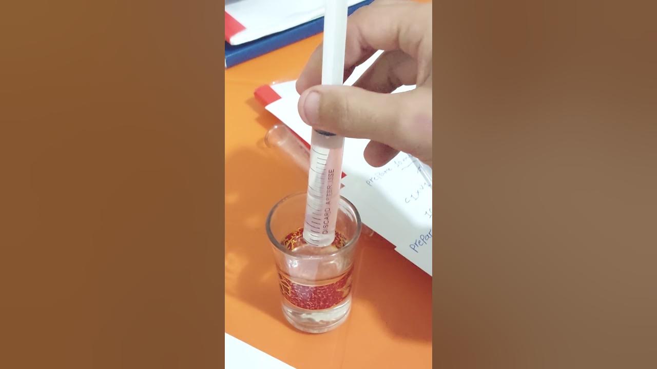 تجربة ال dilution by water chapter 6 صيدلانيات 1 عملي YouTube