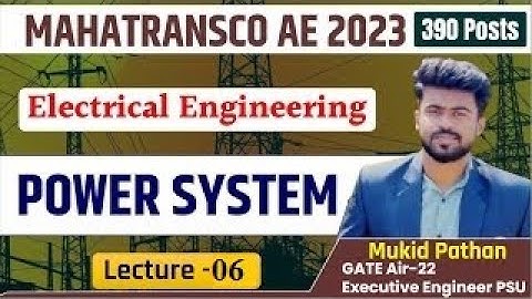 MAHATRANSCO AE Recruitment 2023 | Power System | Demo Lecture 6 | Mukid Pathan Sir | #mahatransco_ae