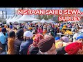 Nishan sahib sewa 2022  dasmesh darbar gurdwara sahib  surrey bc canada  vaisakhi