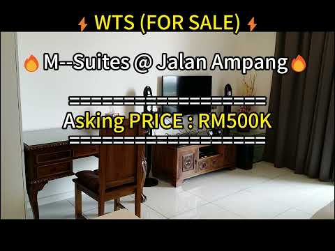 出售:服务式公寓M-Suites @ Jalan Ampang