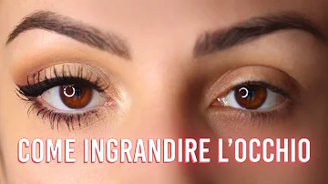 Come posso far sembrare gli occhi più grandi?