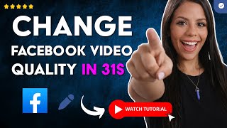 How to CHANGE VIDEO QUALITY in the FACEBOOK APP in 31 S
