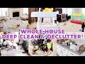 WHOLE HOUSE DEEP CLEAN & DECLUTTER WITH ME 2021! EXTREME CLEANING MOTIVATION! ACTUAL MESSY HOUSE!