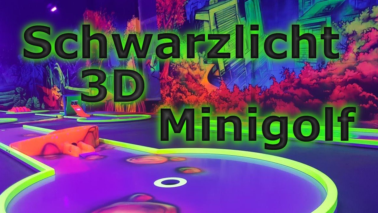 ★Schwarzlicht 3D Minigolf Glowzone | Uncutize★