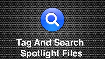 How To Tag Files Files In Finder For Searching Within Spotlight