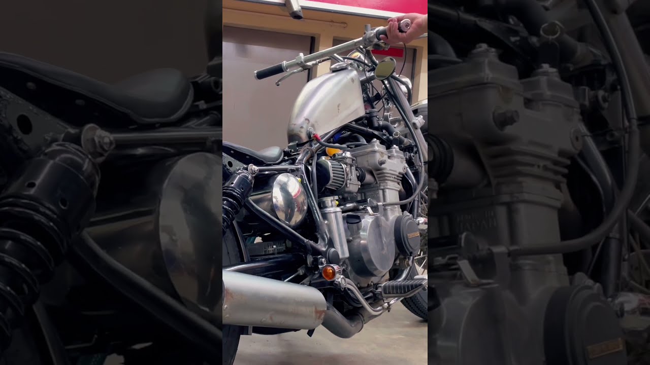 4発チョッパー 車検長い カワサキ エリミネーター 400 国産四発チョッパー #エリミネーター400 - YouTube