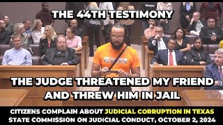 THE JUDGE THREATENED MY FRIEND AND THREW HIM IN JAIL