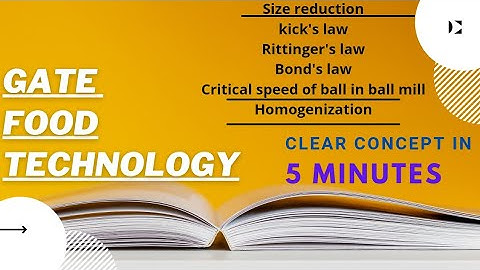 Size reduction and mixing,Kicks,bond