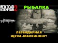 Red Dead Redemption 2 - Рыбалка. Легендарная Щука Маскинонг.