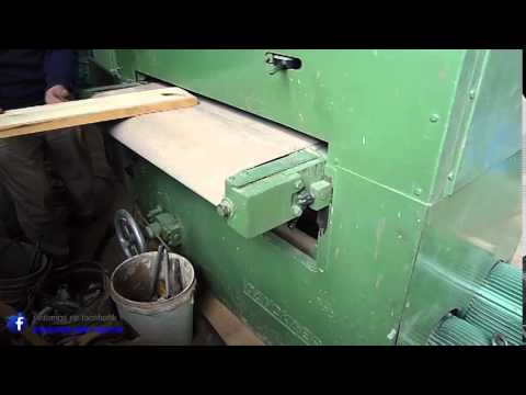 Calibradora Danckaert de 2 grupos -- Maquinas para madera - YouTube