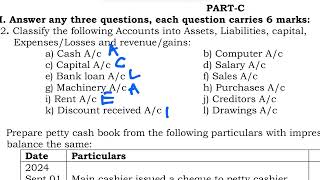 Classify the following accounts into Assets, Liabilities, Capital, Expenses/Losses & Revenue /Gains