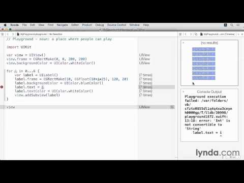 はじめてのSwift：整数を文字列に変換する ｜lynda.com 日本版