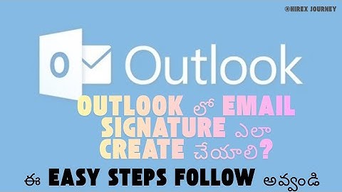 How to Create an Outlook Email Signature | Step-by-Step Guide #hr #outlooksignature #education #tips