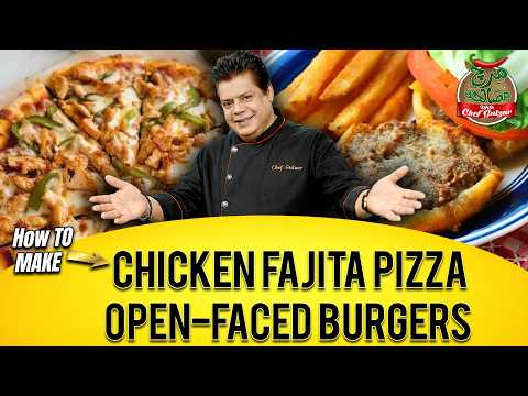 How To Make Chicken Fajita Pizza & Open-Faced Burgers | Mirch Masala With Chef Gulzar | GTV Foods