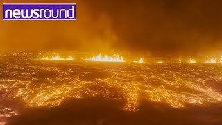 Huge Volcano Erupts in Iceland | Newsround