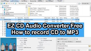 How to convert a CD to MP3 files using EZ CD Audio Converter Free