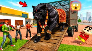 Jack & Franklin Lay Giant Black Panther 😲 At Home 😱 Indian Theft Auto Simulator 🤩
