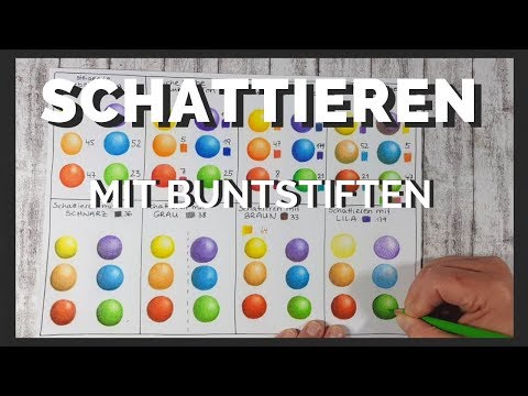 Schattieren mit Buntstiften | geeignete Farben zum colorieren der Schatten (mit BenQ WiT Lampe)