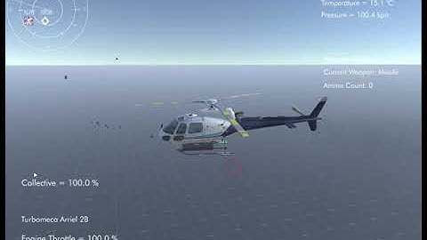 Silantro Unity3D Helicopter Simulator: Weapons Test