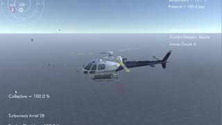 Silantro Unity3D Helicopter Simulator: Weapons Test