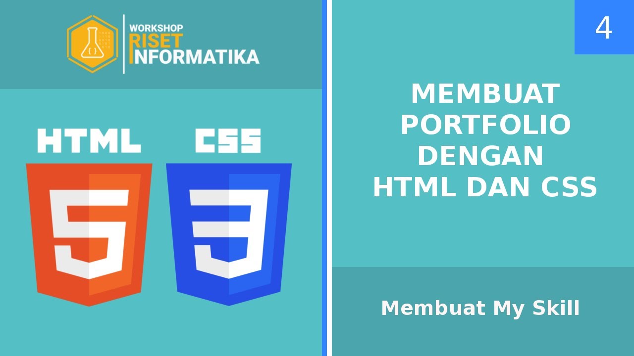 Membuat Portfolio dengan HTML dan CSS #4 Membuat My Skill - YouTube