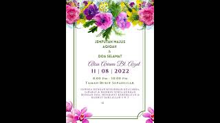 Kad Jemputan Aqiqah Digital