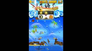 Pirates Dive! gameplay. Addictive casual coin drop game for iPhone, iPad, iPod screenshot 1