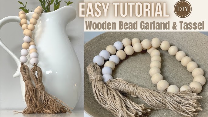 Make a DIY Terracotta Bead Garland with Air Dry Clay - Perfecting Places