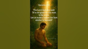 Genesis 2:18 #nature #meditationmusic #dailyverse #quotes #bibliologia #biblebook #bible #peace