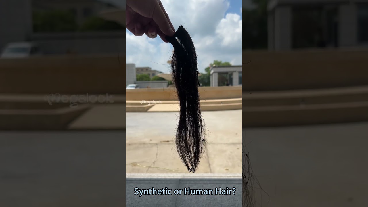Burn Test: Is it Really Human Hair? 🫣🫣  