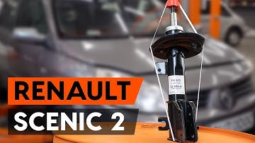 Cómo cambiar los puntal amortiguador delantero en RENAULT SCENIC 2 (JM) [VÍDEO TUTORIAL DE AUTODOC]