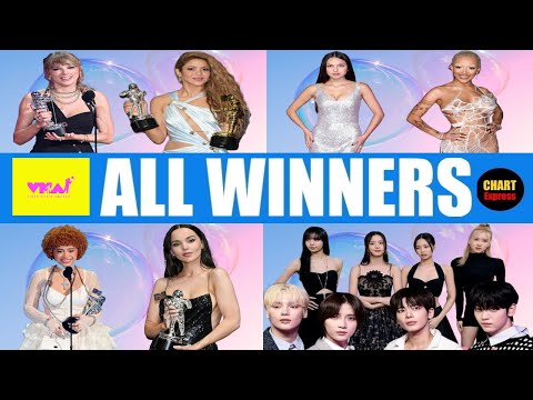 VMA's 2023 - ALL WINNERS | 2023 MTV Video Music Awards | September 2023 | ChartExpress