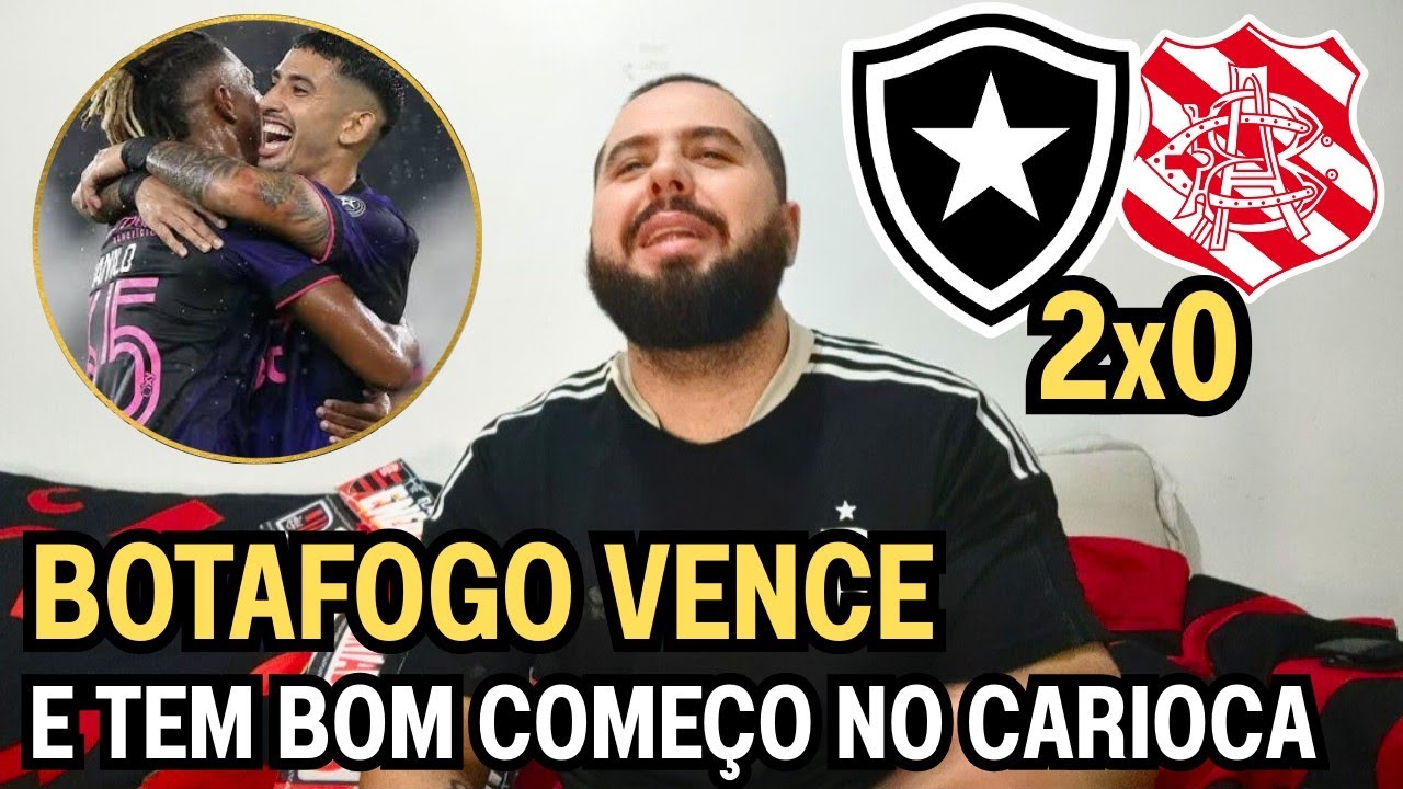REACT MELHORES MOMENTOS BOTAFOGO 2X0 BANGU - BOTAFOGO ASSUME LIDERANÇA DO GRUPO B