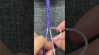 Square knot variation | Square Knot Bracelet Making Ideas #shortsfeed #shorts #bracelet