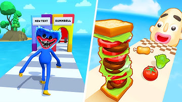 Sandwich Runner | Poppy Playtime - All Level Gameplay Android,iOS - NEW APK UPDATE
