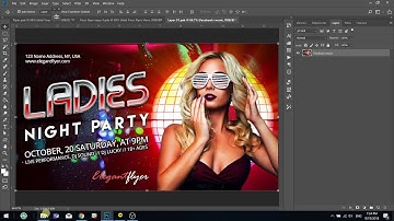 Adobe Photoshop Tutorial : How to customize Animation Flyer template in PSD from Elegantflyer