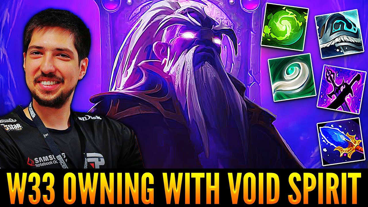 👉W33 Is Almost Unkillable With Void Spirit Mid - 6 Slotted With Refresher Orb & 66000 Hero DMG Dealt